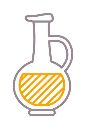 olive oil jugのイラスト素材