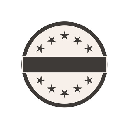 label emblem with starsのイラスト素材