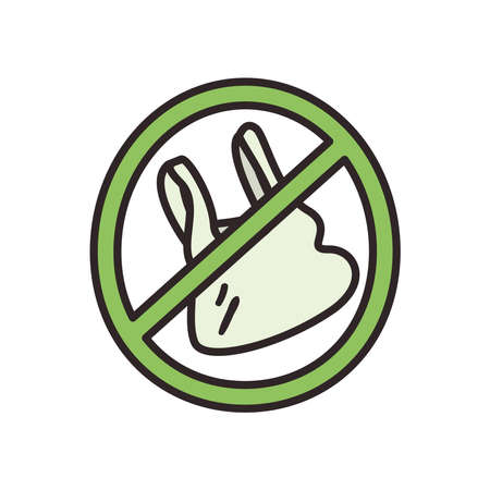 recycle plastic bagのイラスト素材