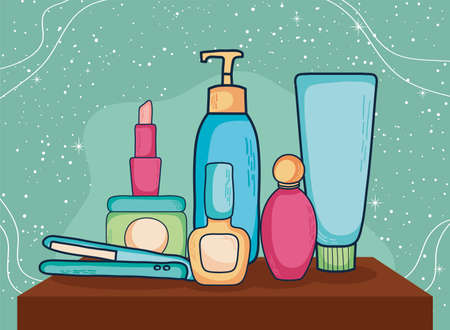 Make up icon groupのイラスト素材