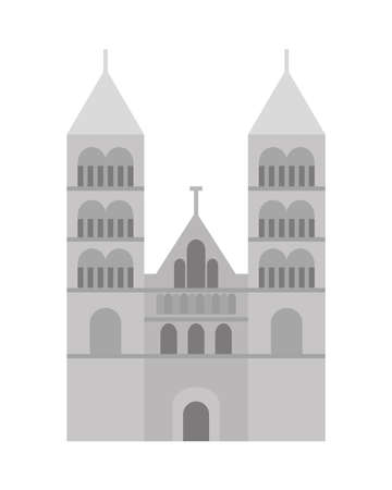 lund cathedral iconのイラスト素材