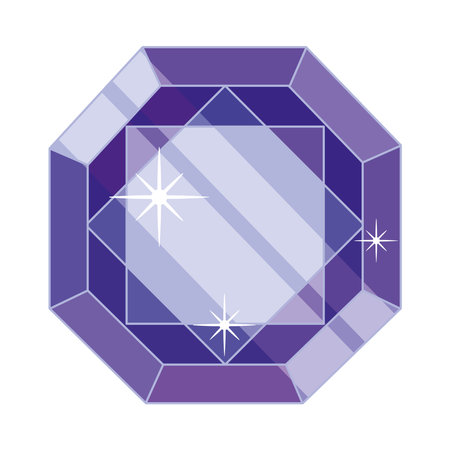 purple crystal iconのイラスト素材