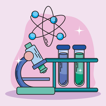 atom and chemistryのイラスト素材