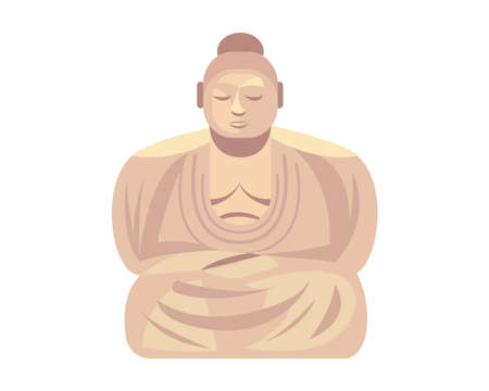 buddha landmark iconのイラスト素材