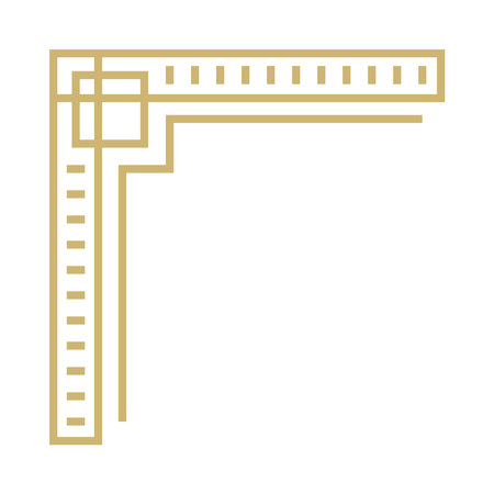 art deco cornerのイラスト素材