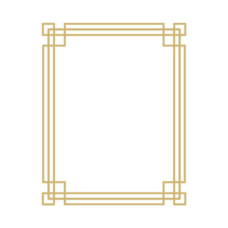 vintage linear borderのイラスト素材