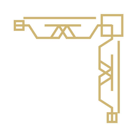 elegant corner designのイラスト素材