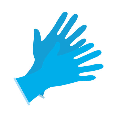 medical gloves iconのイラスト素材