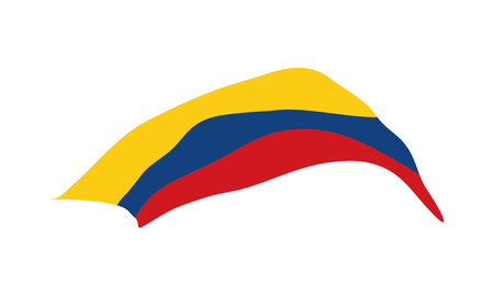 colombia flag designのイラスト素材