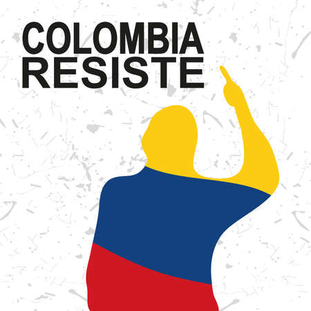 colombia resists designのイラスト素材
