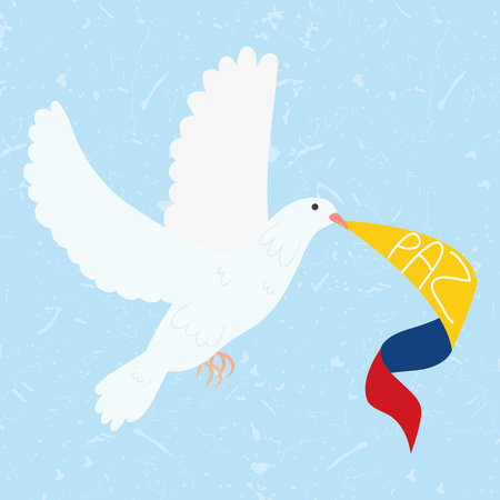 colombia peace doveのイラスト素材