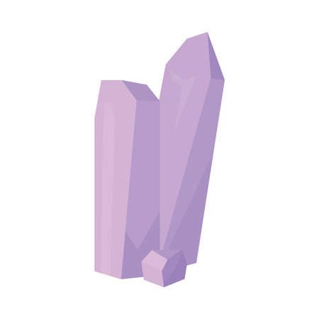 purple crystals designのイラスト素材