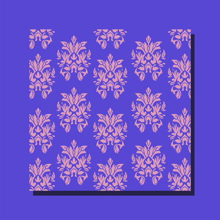 blue damascus wallpaper