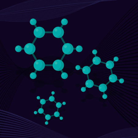 turquoise molecule bonds