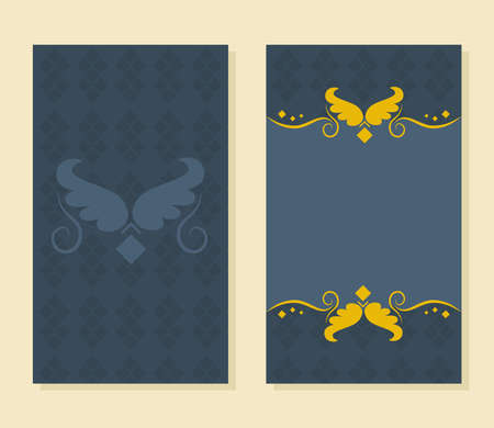 Decorative cards collectionのイラスト素材