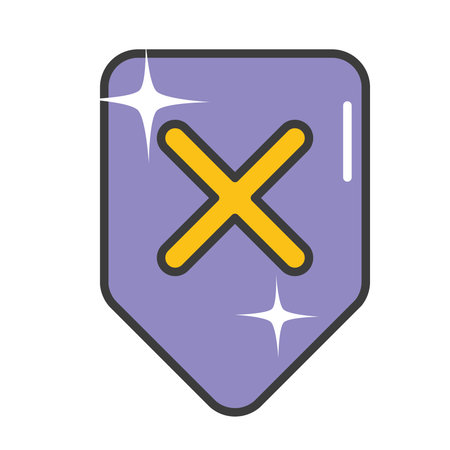 protection shield iconのイラスト素材