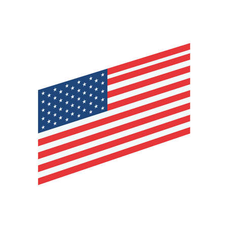 Isolated united states flagのイラスト素材
