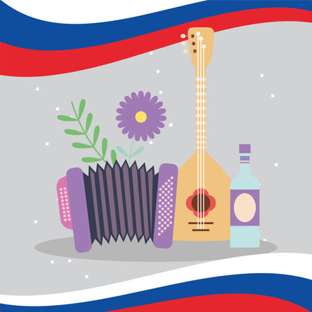 instruments and liquorのイラスト素材