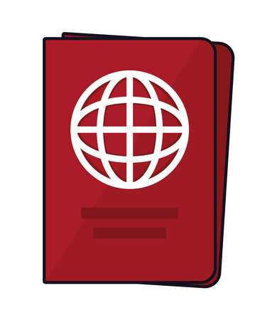 passport document iconのイラスト素材