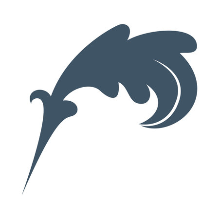 vintage ornament featherのイラスト素材