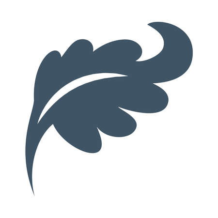 vintage ornament leafのイラスト素材