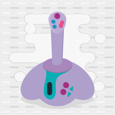 purple gaming joystickのイラスト素材