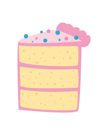 slice cake iconのイラスト素材