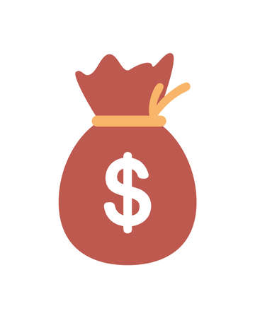 money bag dollarのイラスト素材