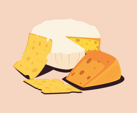 various cheeses tastyのイラスト素材