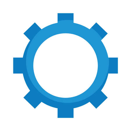 blue gear wheelのイラスト素材
