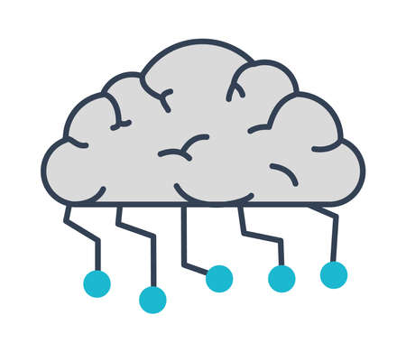 cloud computing iconのイラスト素材