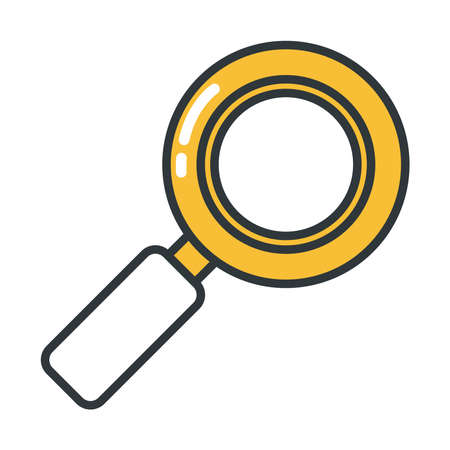 magnifying glass iconのイラスト素材