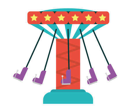 carnival swings designのイラスト素材