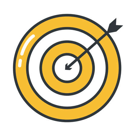 target and arrowのイラスト素材