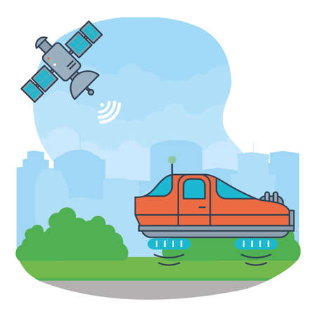 future technology illustrationのイラスト素材