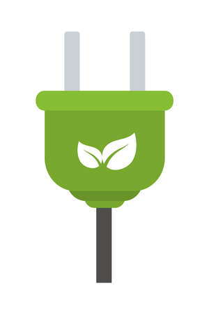 eco electric plugのイラスト素材