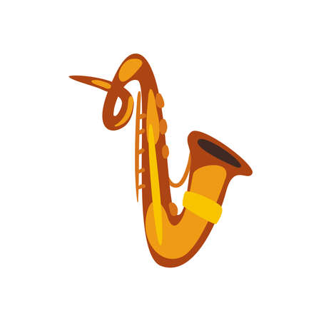 saxophone instrument iconのイラスト素材