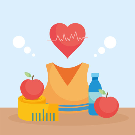 fitness icon collectionのイラスト素材