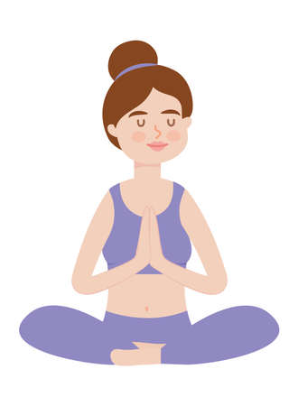 relaxing woman designのイラスト素材