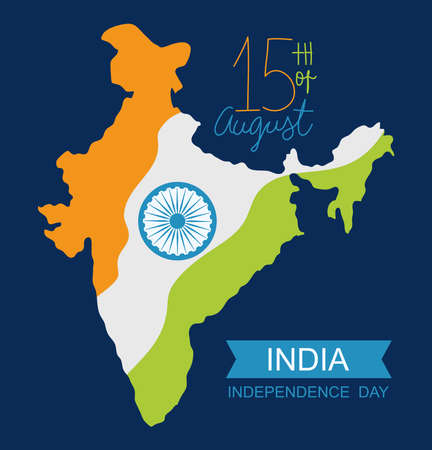 india independence illustrationのイラスト素材