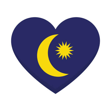 malaysia flag symbolsのイラスト素材