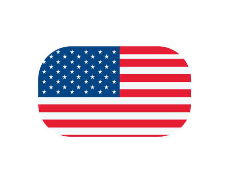 usa flag ovalのイラスト素材