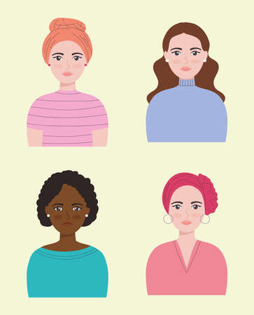 adult women setのイラスト素材