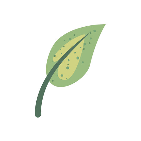 leaf green with branchのイラスト素材