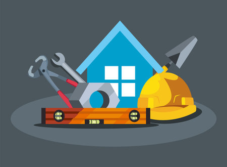tools for home renovationのイラスト素材