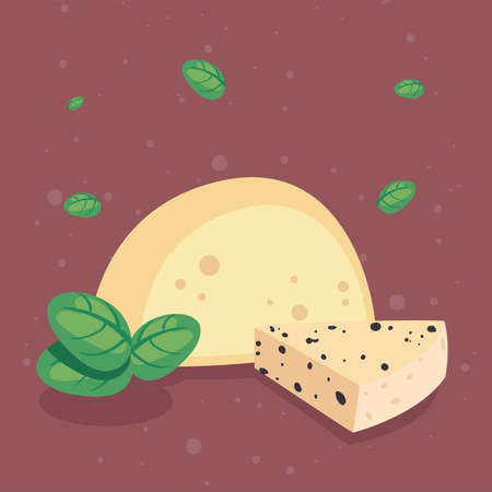 cheese of smelling roquefortのイラスト素材