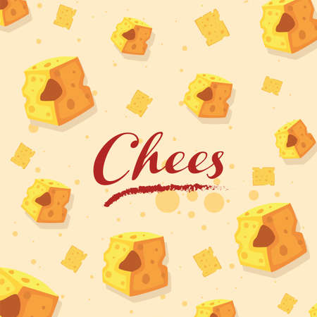 pattern of cheeseのイラスト素材