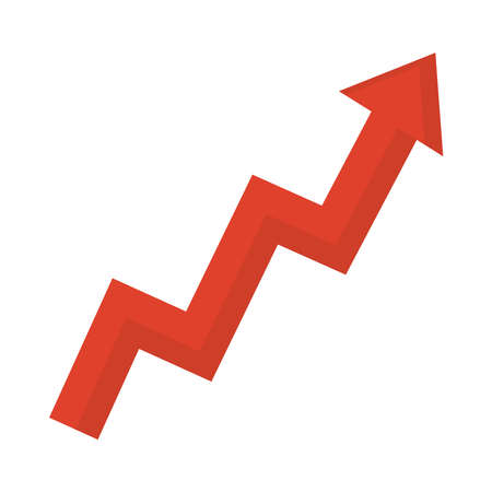 financial ascending arrowのイラスト素材
