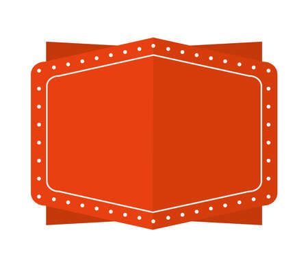 empty red bannerのイラスト素材