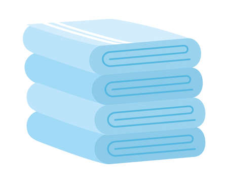 folded towels iconのイラスト素材